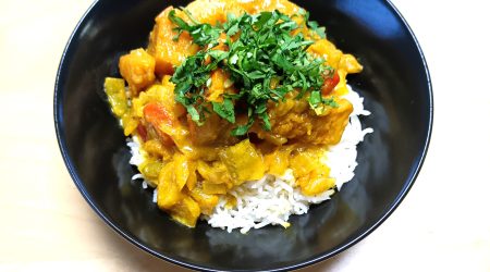 Curry de légumes et son riz parfumé